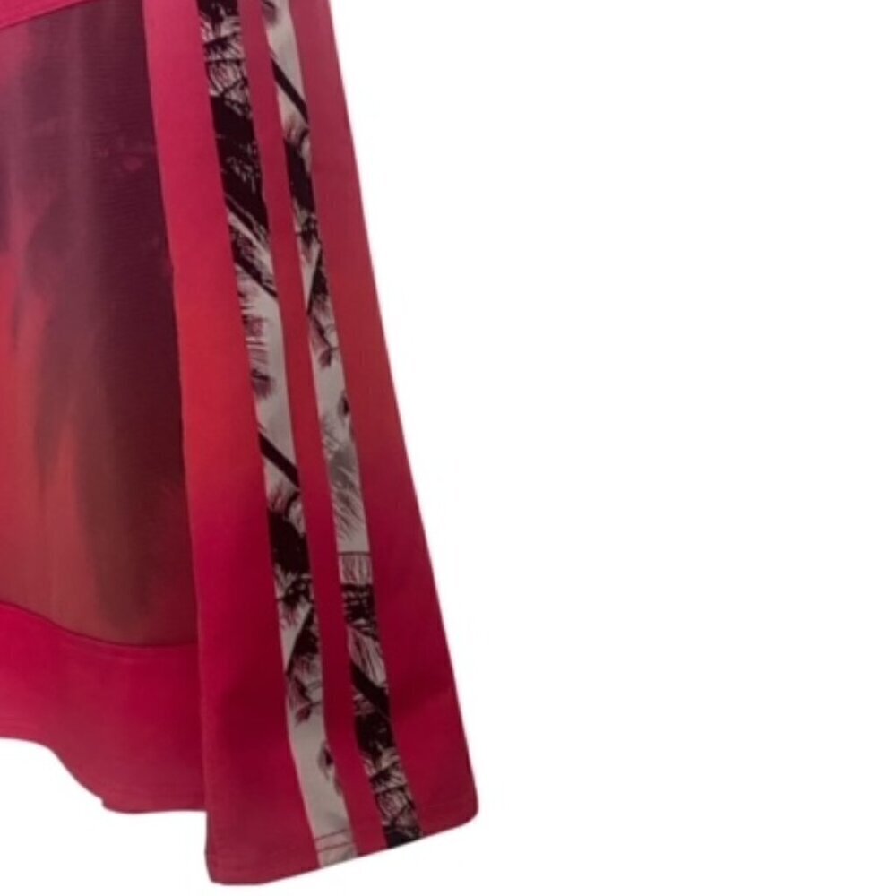 Lucky in Love Palm Tree Print Tennis Skort Large - Picture 2 of 5